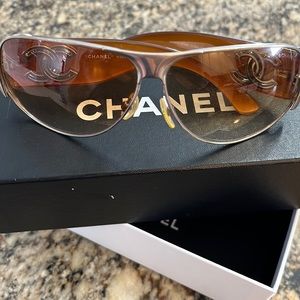 Light brown Chanel Sunglasses